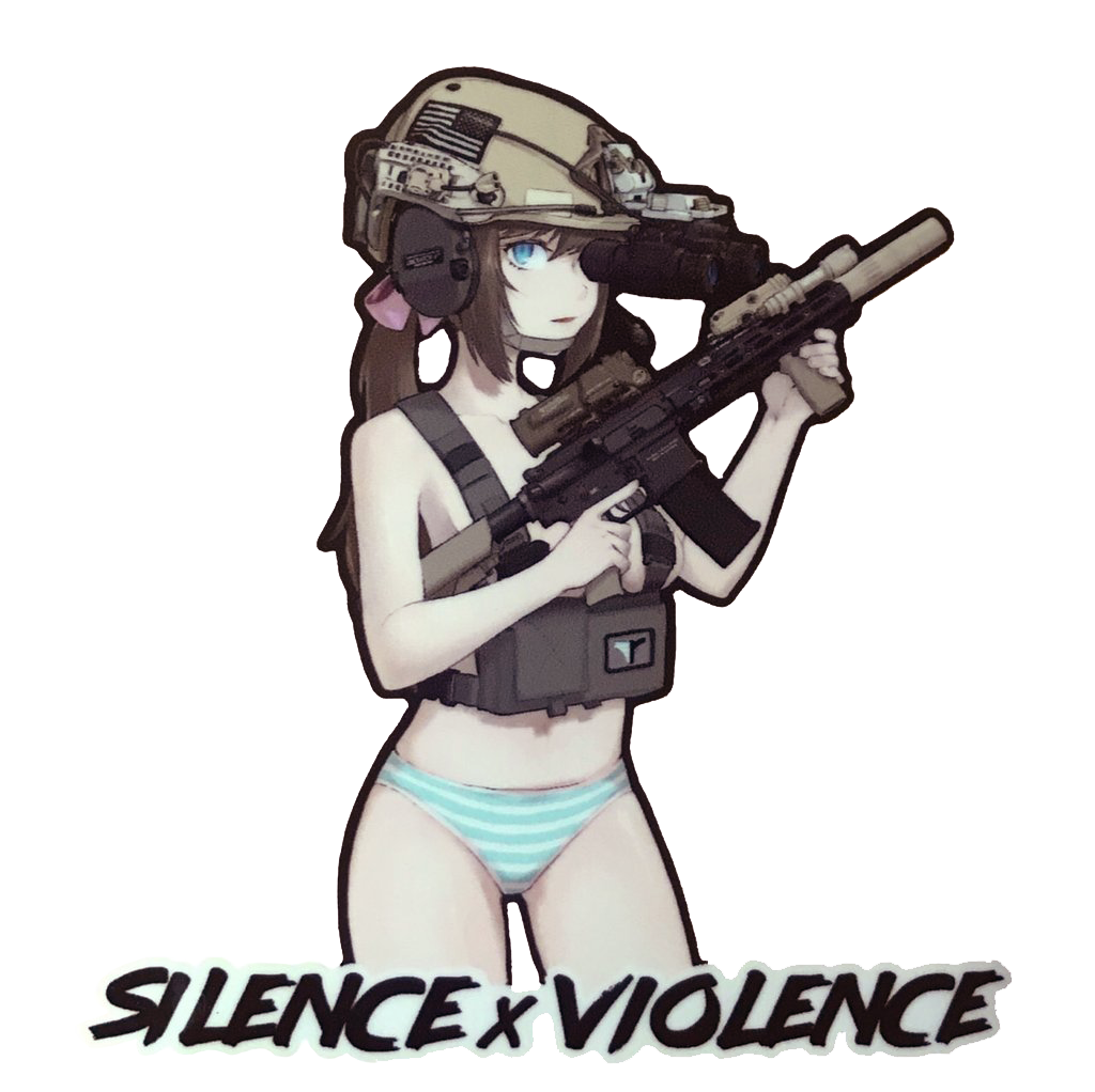 SILENCE x VIOLENCE Die Cut Sticker